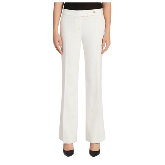 Calvin Klein Classic Fit White Trousers Size 8 - Picture 13 of 16
